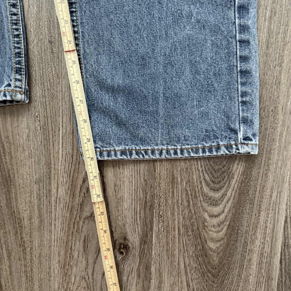 Enyce Jeans Mens 35x30(tag32)Blue Baggy Skater Street Urban Embroidery Y2K - Picture 11 of 14
